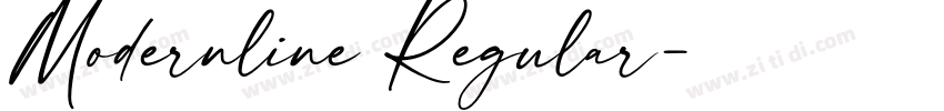 Modernline Regular字体转换